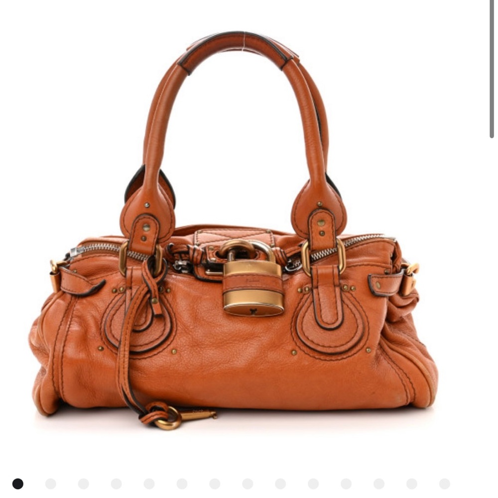 Calfskin Medium Paddington Satchel Tan bag